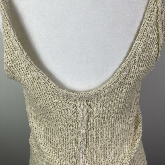 Free People We The Free Dont Go Crochet Tank Size XS Beach Boho Oversized Vacay - Picture 7 of 15